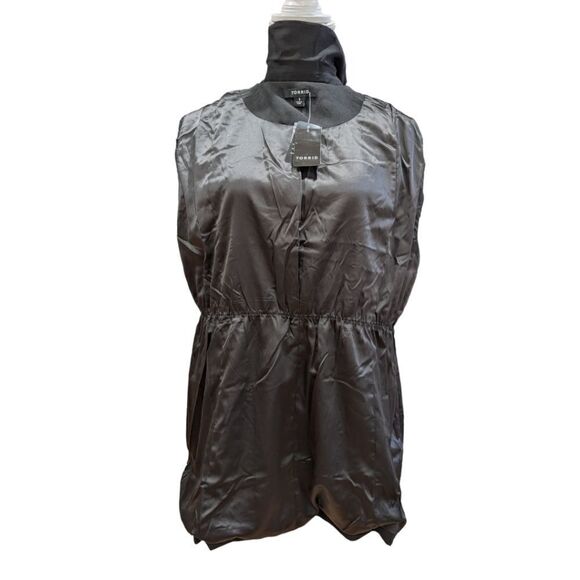 NWT Torrid Studio LS Crepe Black Cinched Waist Single Button Blazer 1X 14-16 - Picture 12 of 16